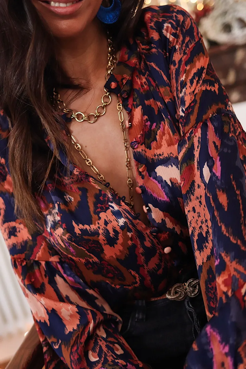 Cheap Blouse Adela marine Blouses