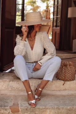 Flash Sale Blouse Alessia beige Blouses