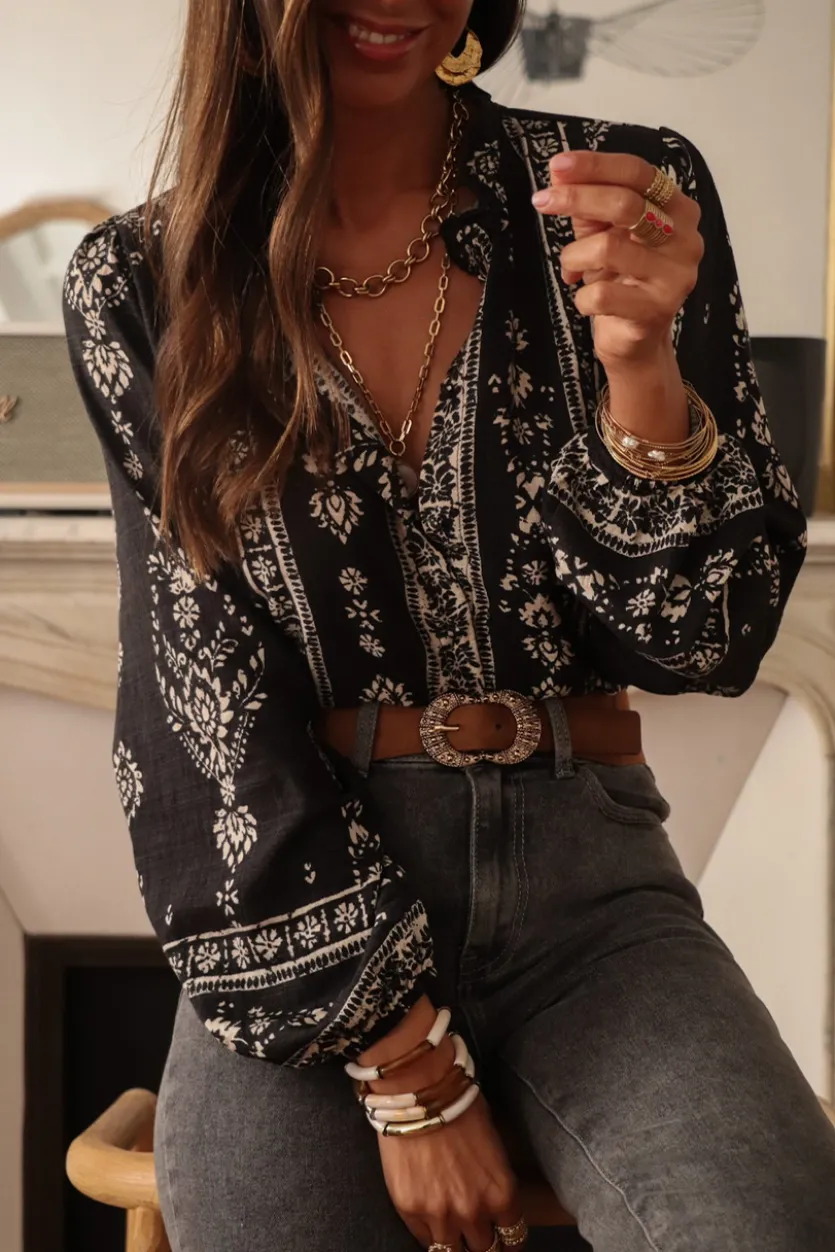 Clearance Blouse Allyson noire Blouses