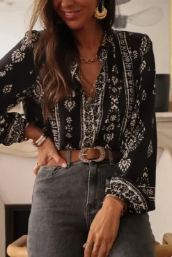 Clearance Blouse Allyson noire Blouses