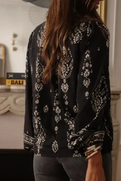 Clearance Blouse Allyson noire Blouses