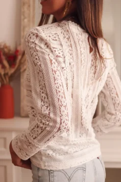 Flash Sale Blouse Amaya blanche Blouses