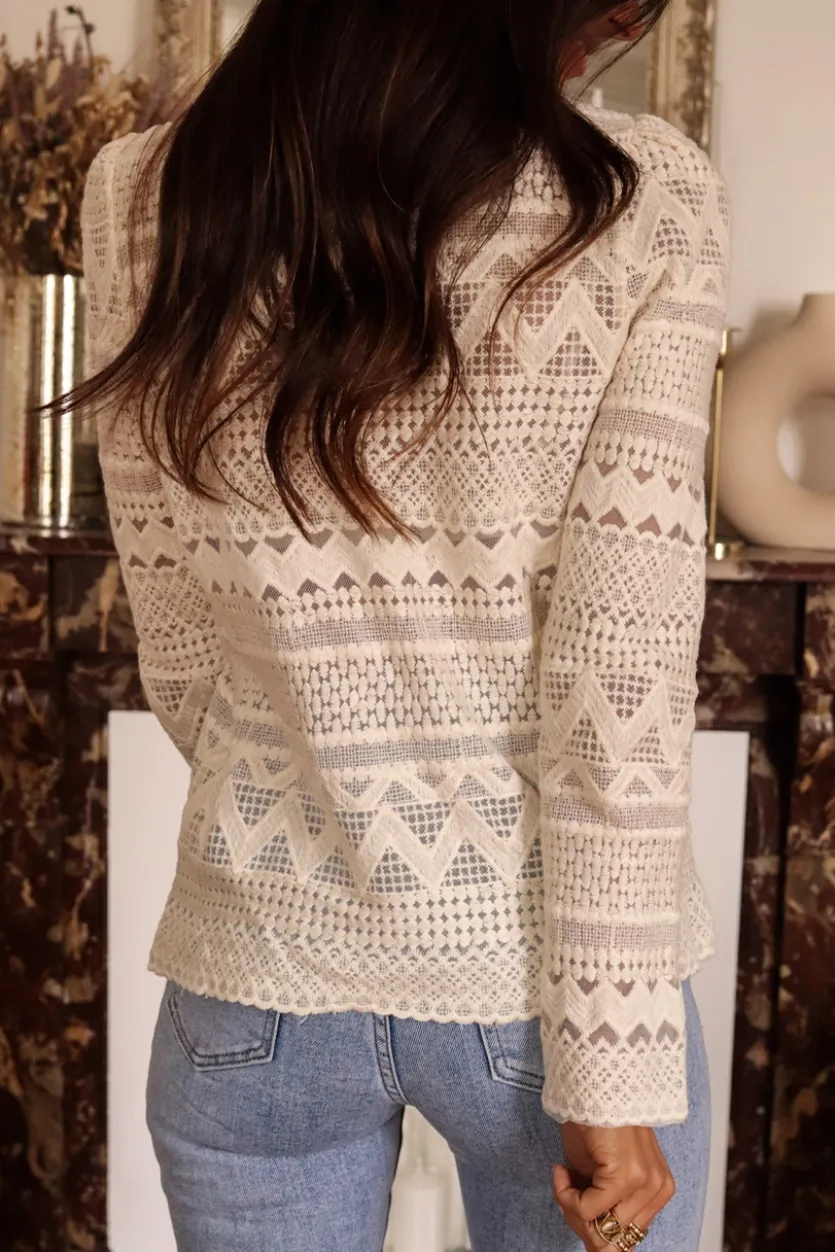 Cheap Blouse Cyane beige Blouses