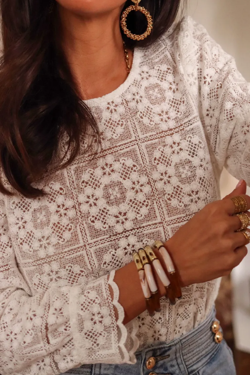 Flash Sale Blouse Cycy écrue Blouses