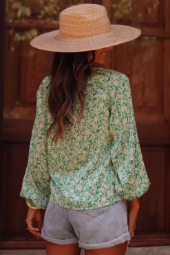 Flash Sale Blouse Hava verte Blouses