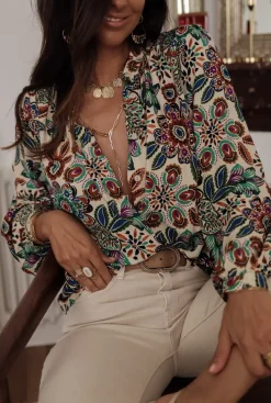 Clearance Blouse Helia imprimé Blouses