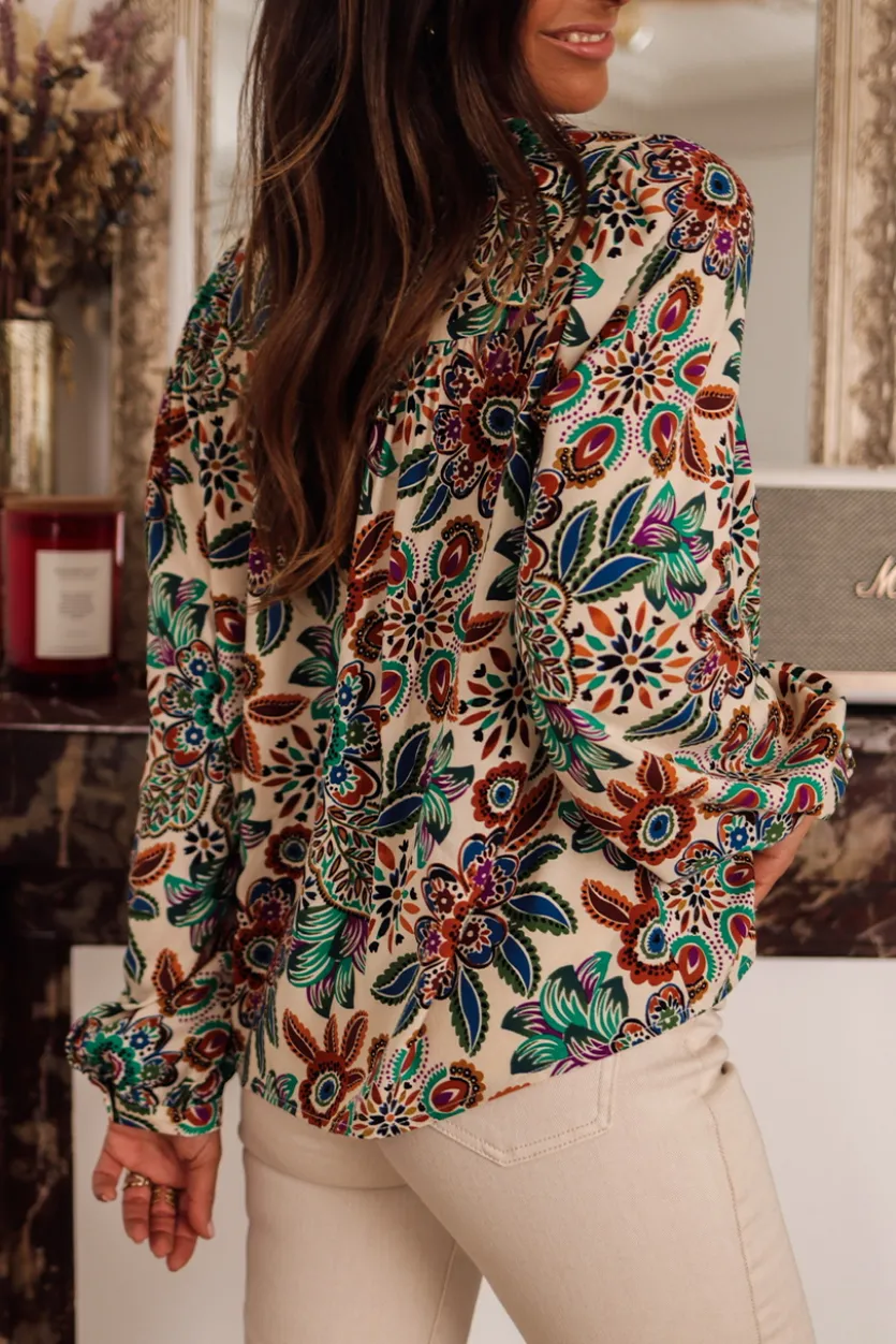 Clearance Blouse Helia imprimé Blouses