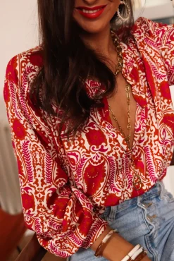 Best Sale Blouse Élia brique Blouses