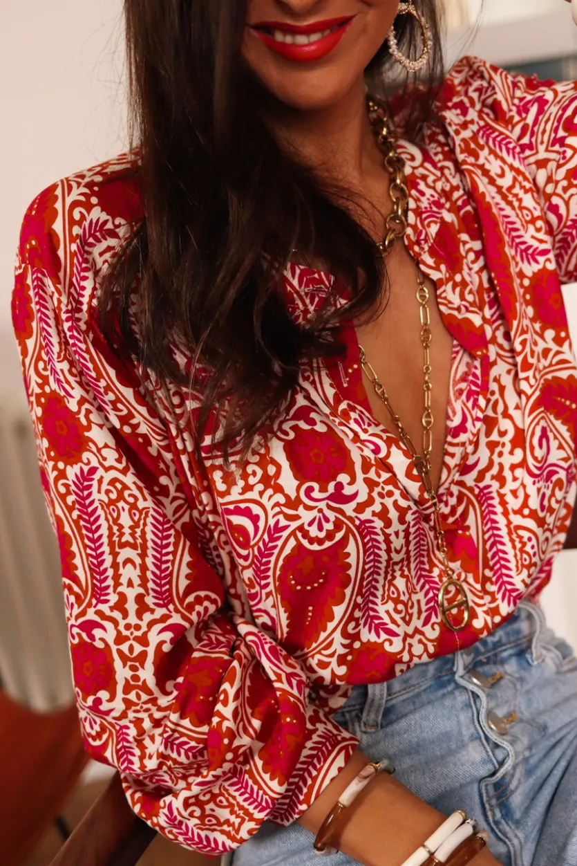 Best Sale Blouse Élia brique Blouses