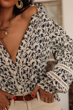 Clearance Blouse Milly bohème bleue Blouses