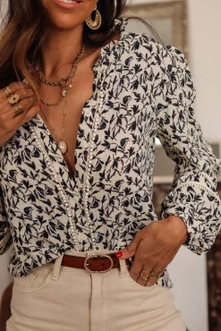 Clearance Blouse Milly bohème bleue Blouses