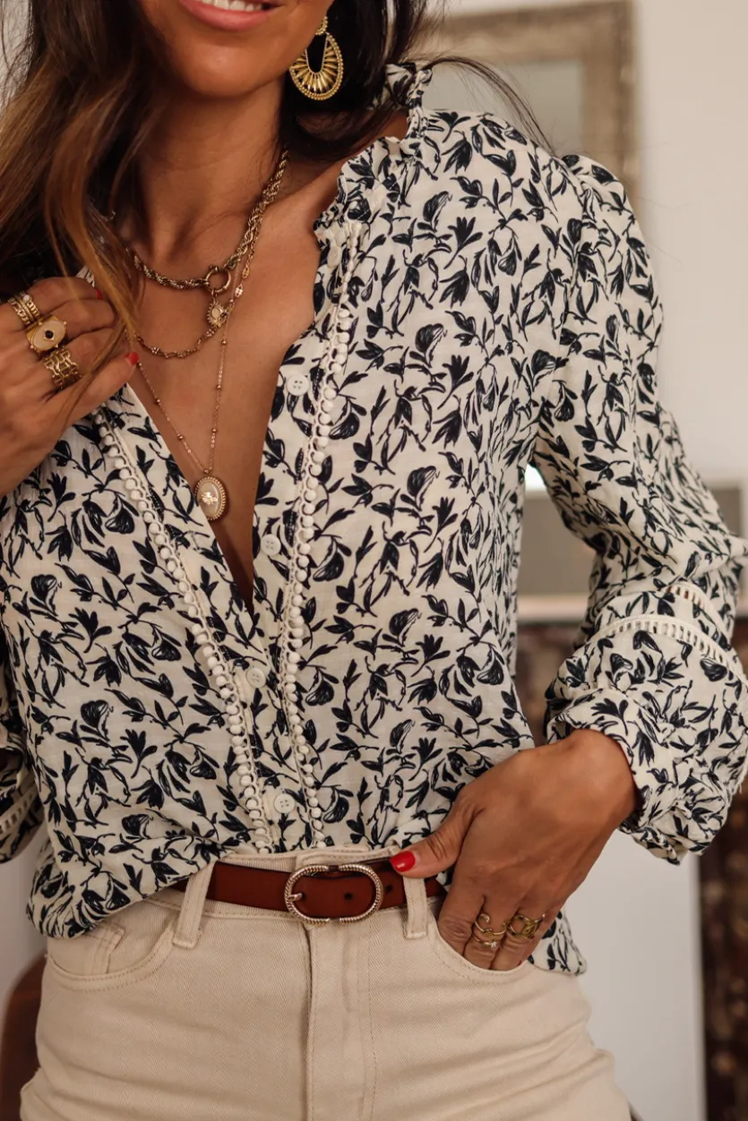 Clearance Blouse Milly bohème bleue Blouses
