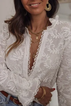 Clearance Blouse Érika blanche Blouses