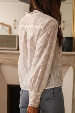 Cheap Blouse Terry blanche Blouses