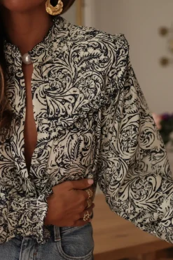 Outlet Blouse Tracy bleue Blouses