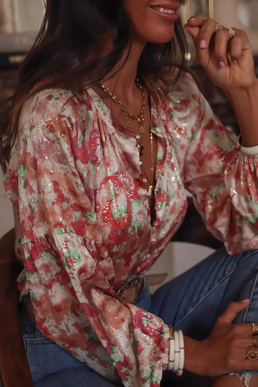 Shop Blouse Wyna terracotta Blouses