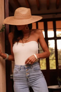 Hot Bustier Bella blanc Tops