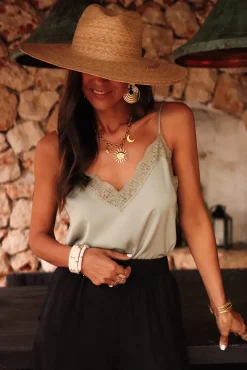 Outlet Caraco Chiara vert d’eau Tops