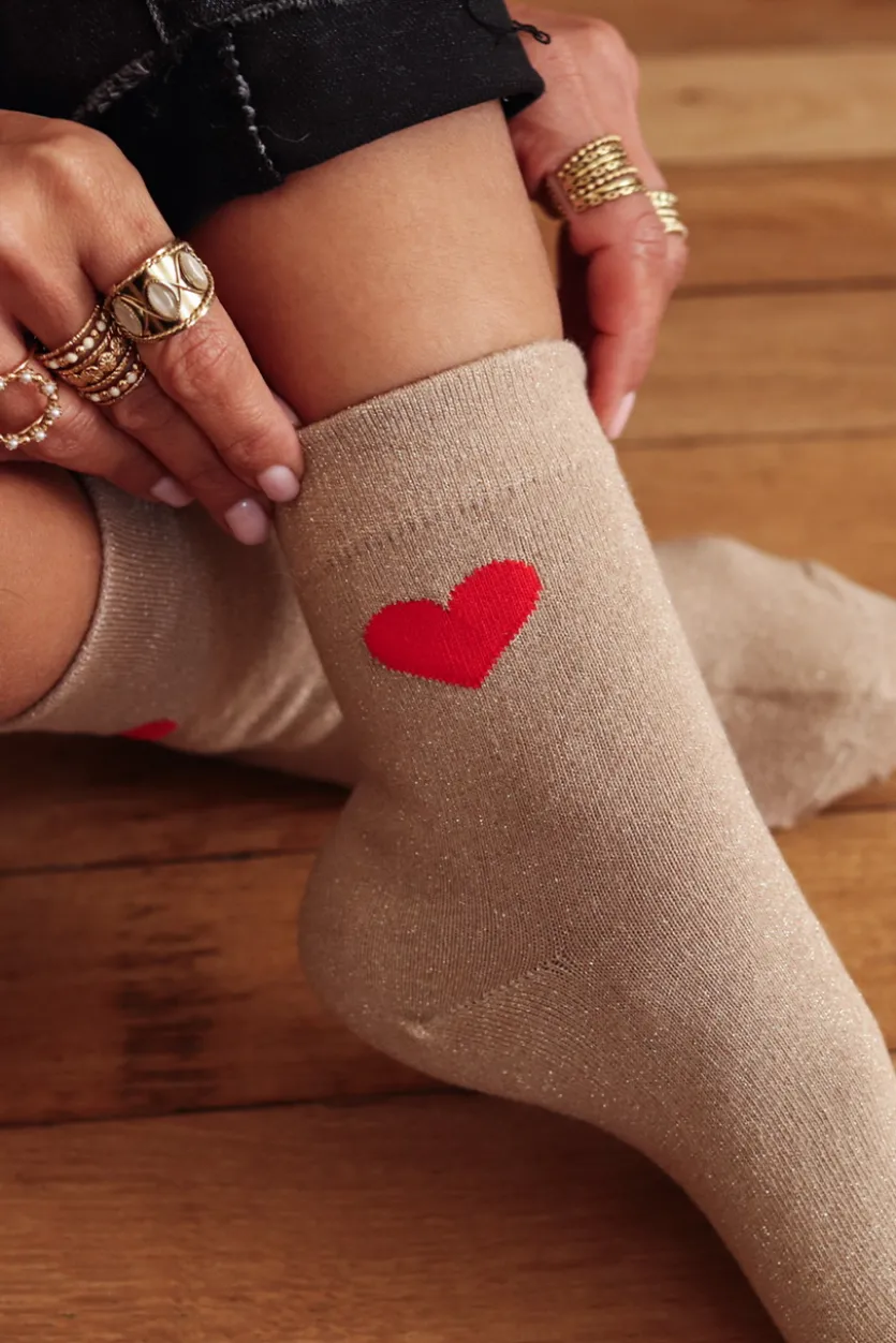 Fashion Chaussette Cœur Chaussettes