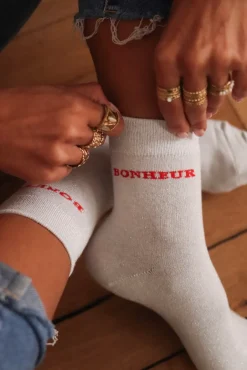 Cheap Chaussettes argentées Bonheur Chaussettes