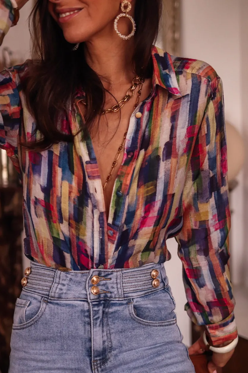 New Chemise Filipa aquarelle Chemises