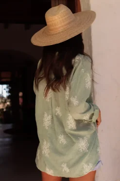 Shop Chemise Gaelle verte Chemises