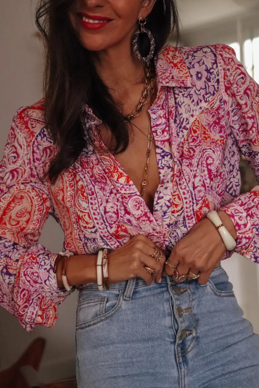 Online Chemise Lio parme Chemises