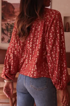 Cheap Chemise Énola terracotta Chemises|Blouses