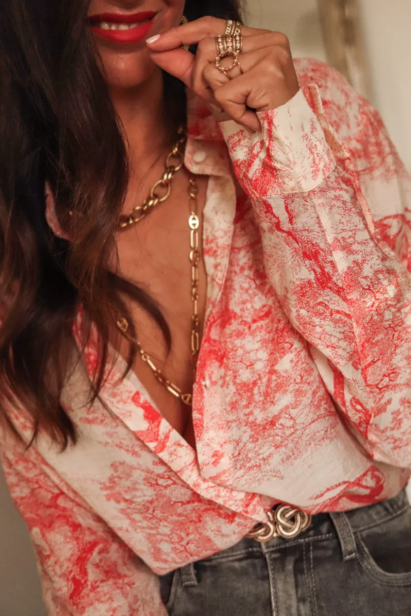 Fashion Chemise Ryta rouge Chemises