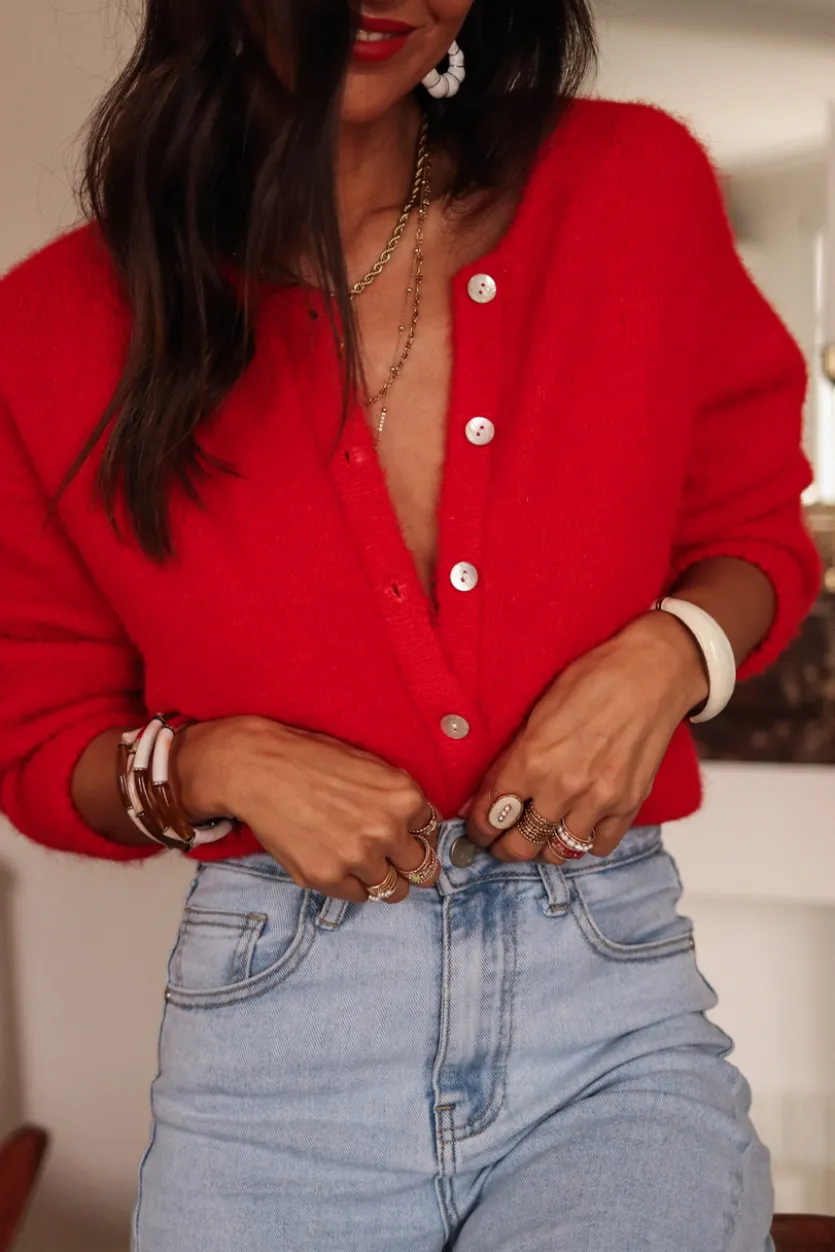 Best Sale Gilet Abel rouge Gilets