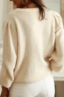 Best Gilet Carly beige Gilets|Pulls