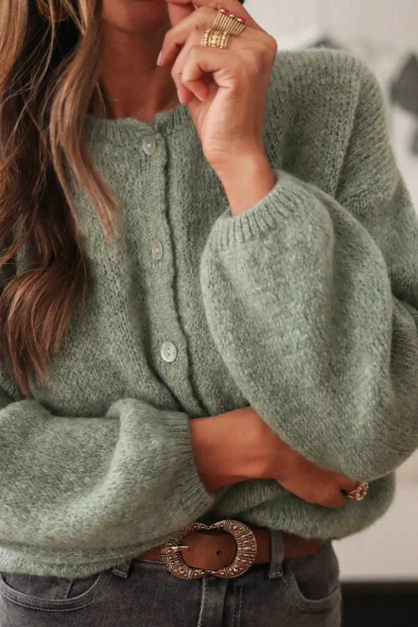 Fashion Gilet Elena vert Gilets