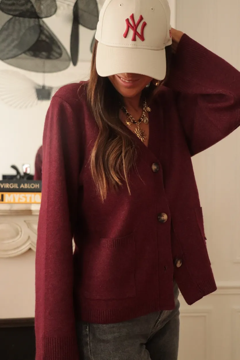 Discount Gilet Livio bordeaux Gilets