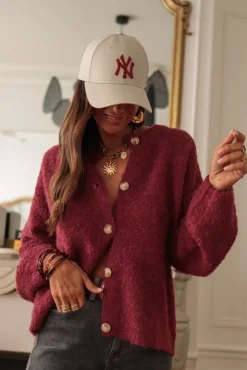 Store Gilet Meredith Bordeaux Gilets