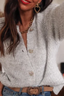 Online Gilet Soho gris Gilets