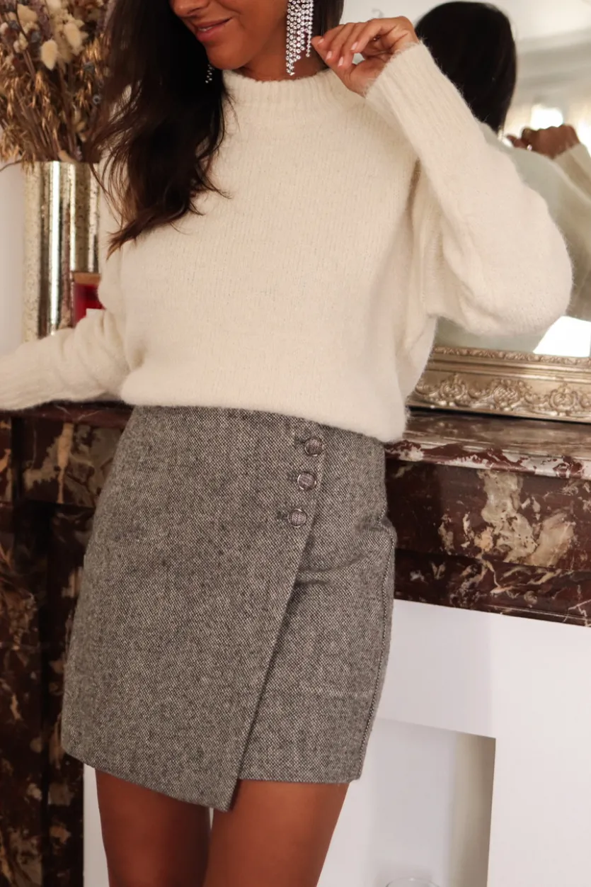 Fashion Jupe Yséa grise Jupes