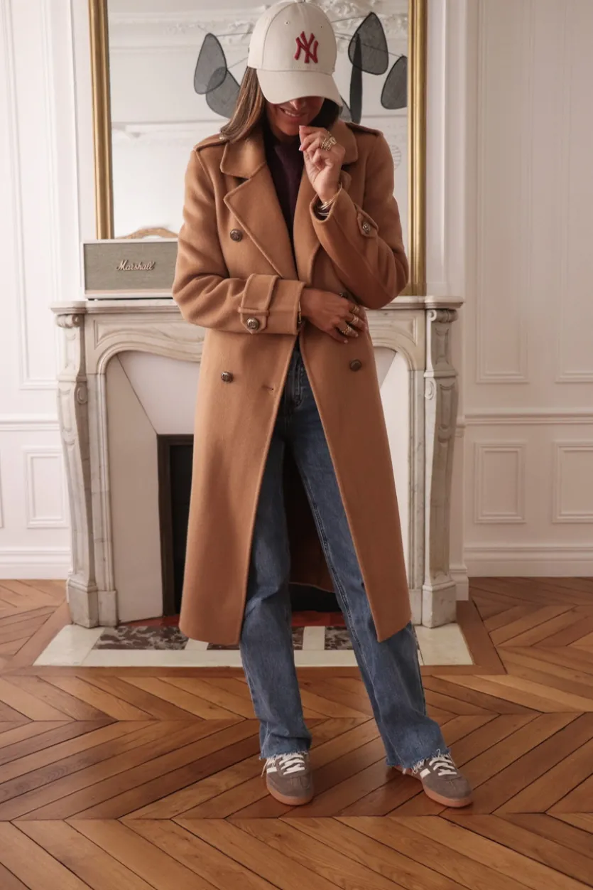 Sale Manteau Apolline camel Manteaux