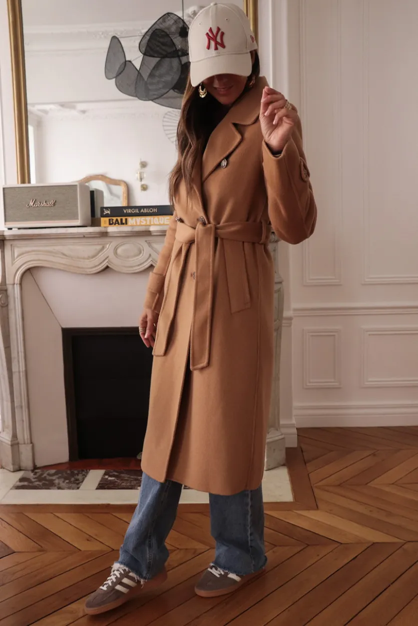 Sale Manteau Apolline camel Manteaux
