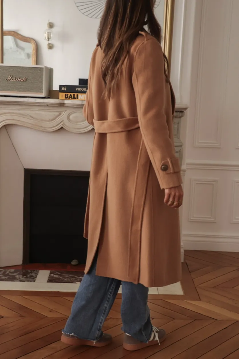 Sale Manteau Apolline camel Manteaux