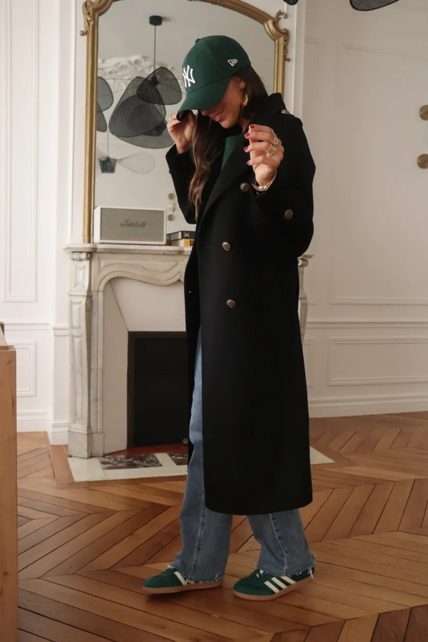 Shop Manteau Apolline Noir Manteaux