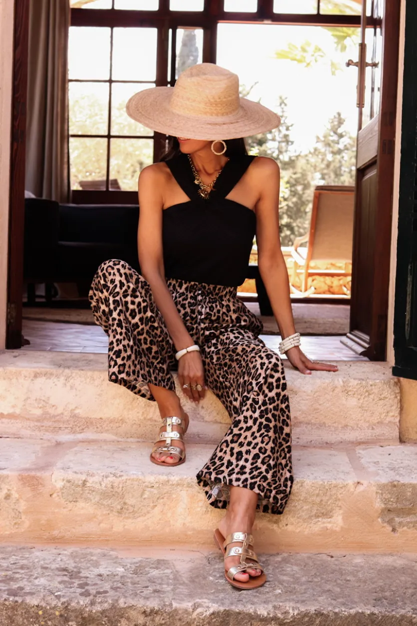 Store Pantalon Amélia léopard Pantalons