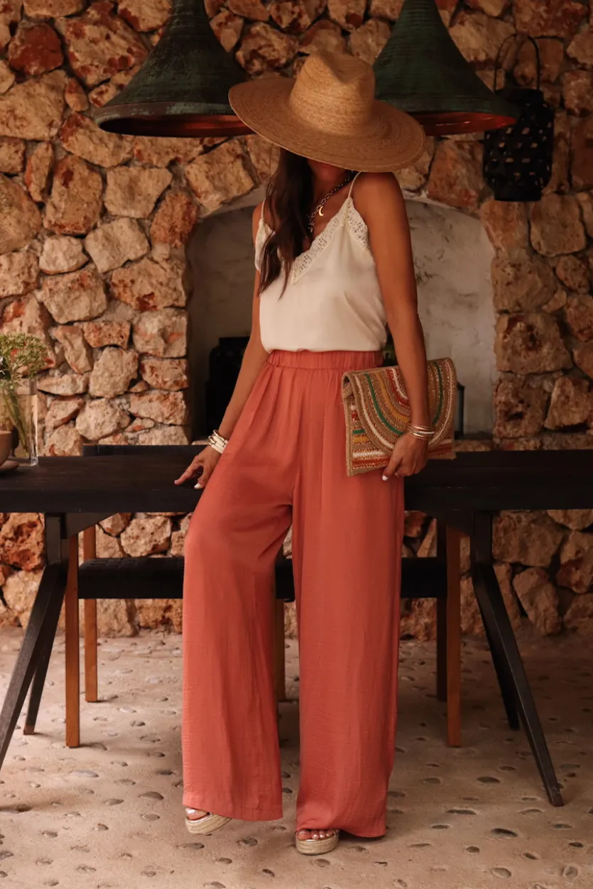 Cheap Pantalon Diva terracotta Pantalons
