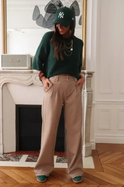 Discount Pantalon Eddie taupe Pantalons