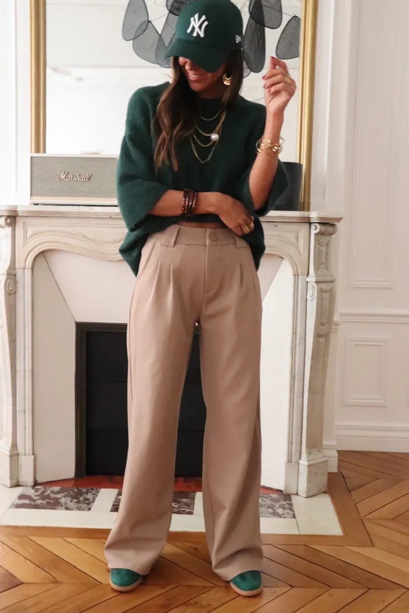 Discount Pantalon Eddie taupe Pantalons