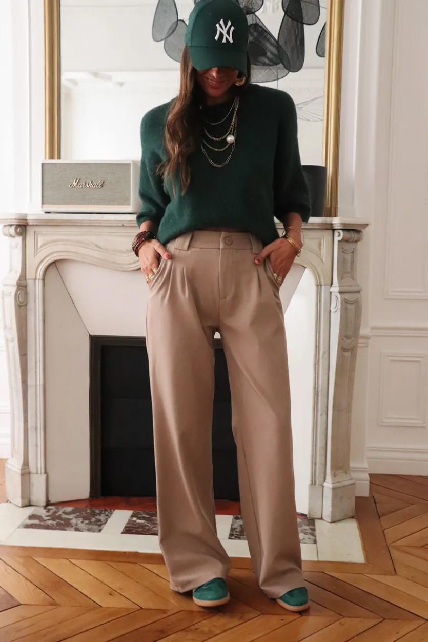 Discount Pantalon Eddie taupe Pantalons