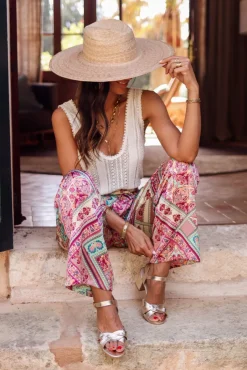 New Pantalon Énola rose Pantalons