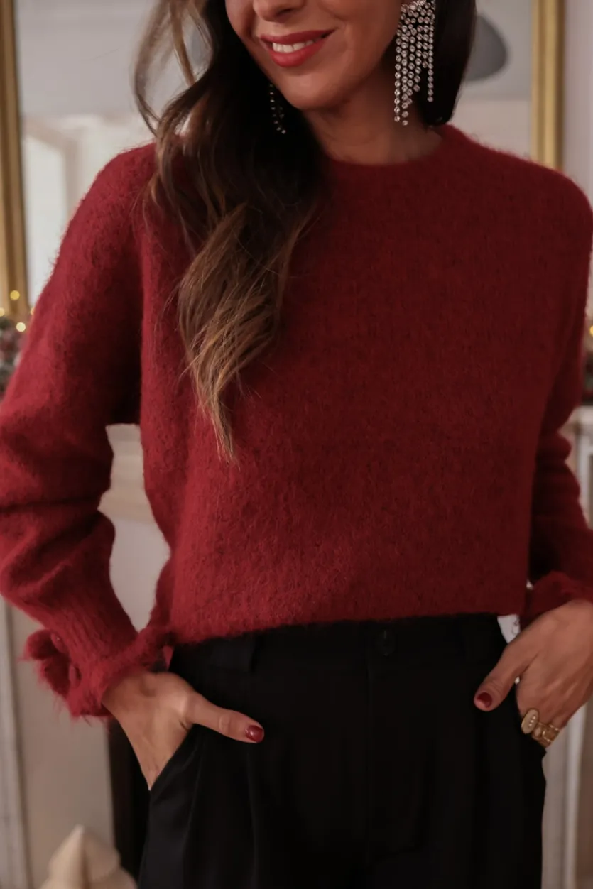 Cheap Pull Caly bordeaux Pulls