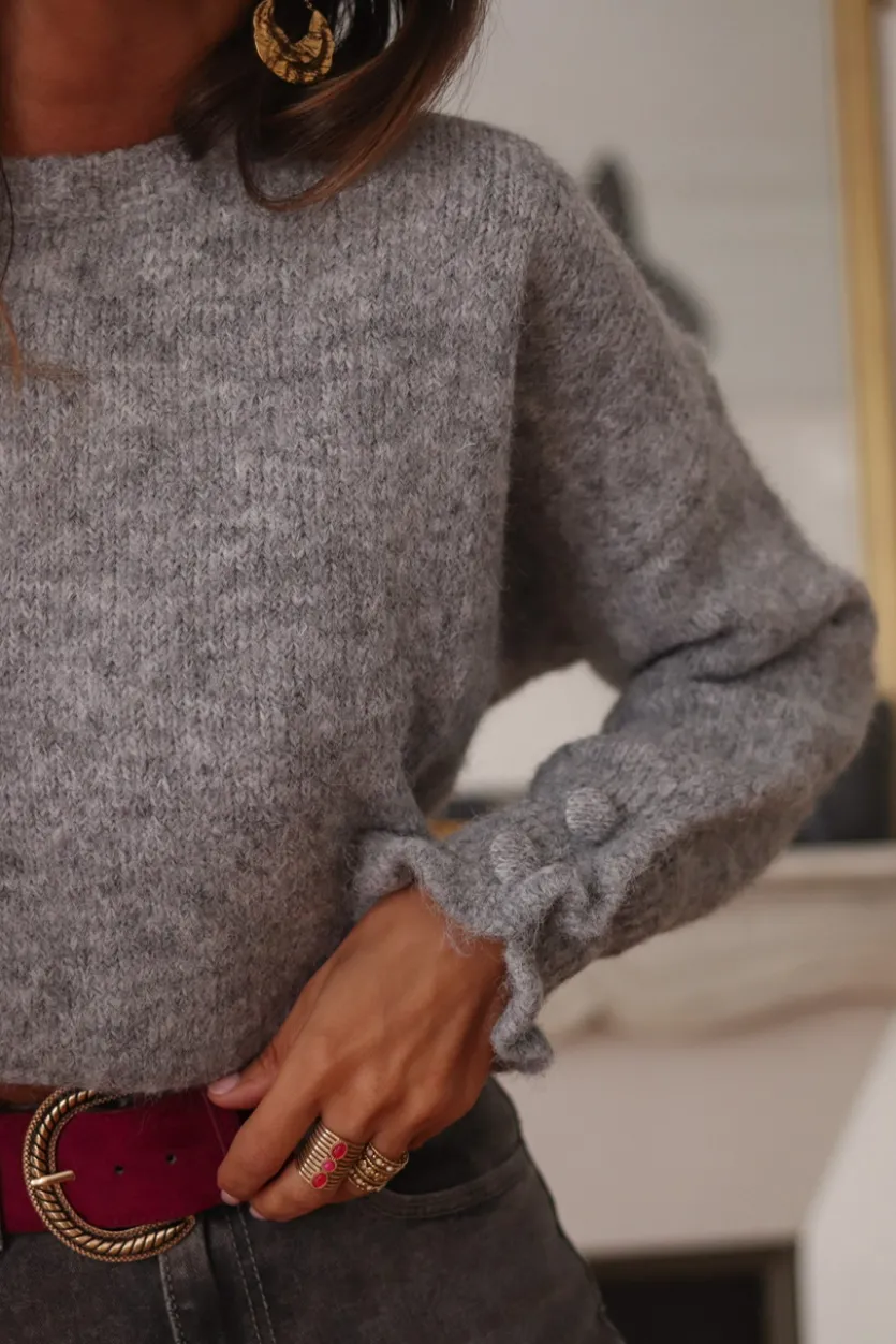 Flash Sale Pull Caly gris Pulls