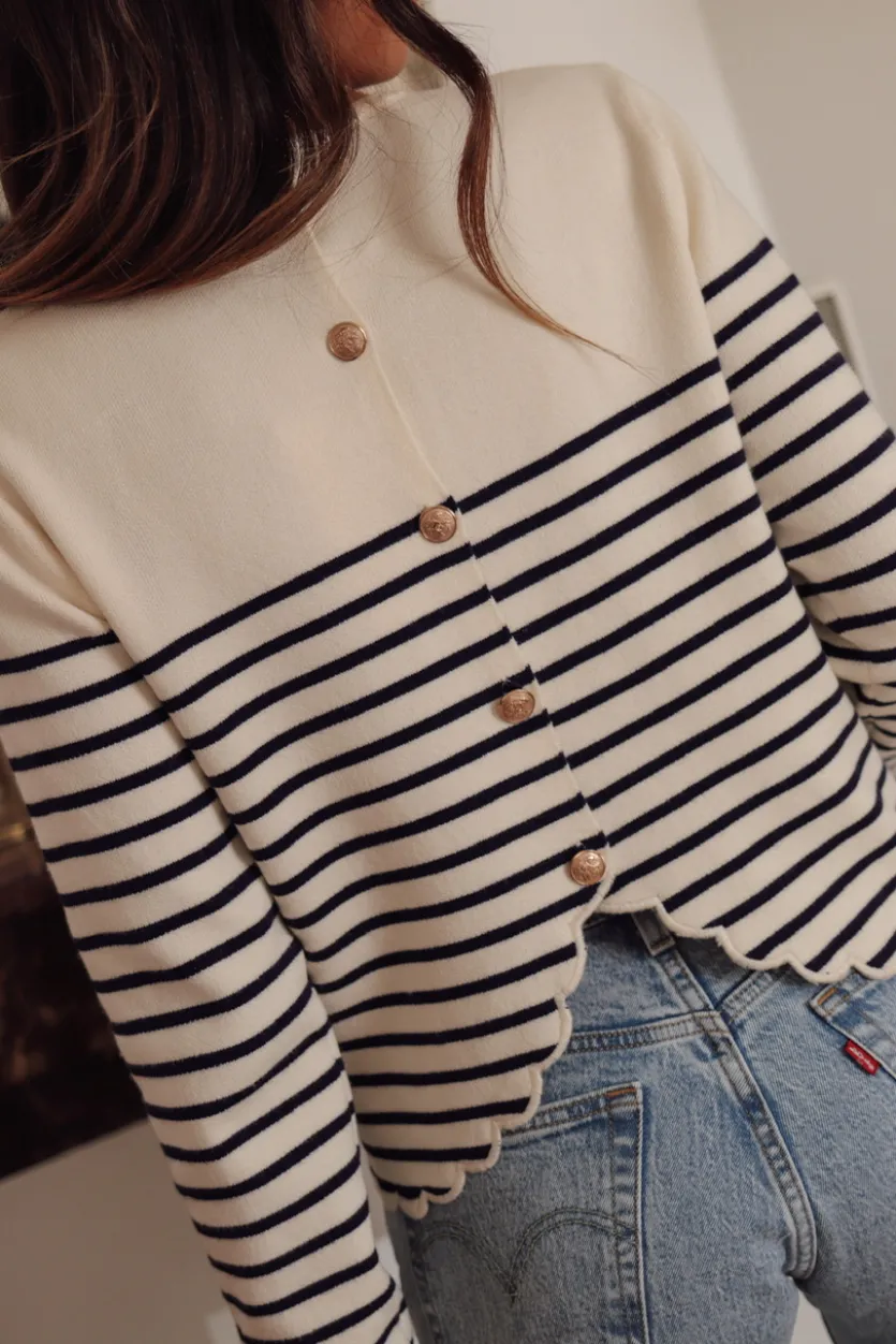 Sale Pull Capri marinière Pulls