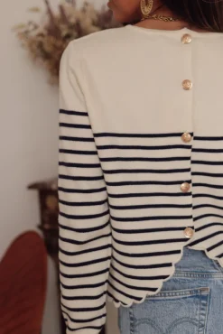 Sale Pull Capri marinière Pulls